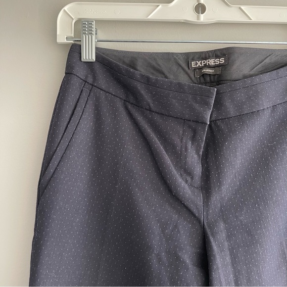 Express columnist blue patterned slacks dress pants - Picture 9 of 10